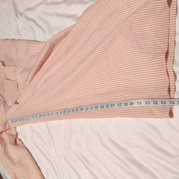 Club Monaco - Pink & White Striped High Waisted Flared “Bryanna” Pants Sz 12. - Picture 7 of 13